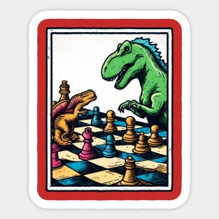 Dinosaur Chess Sticker